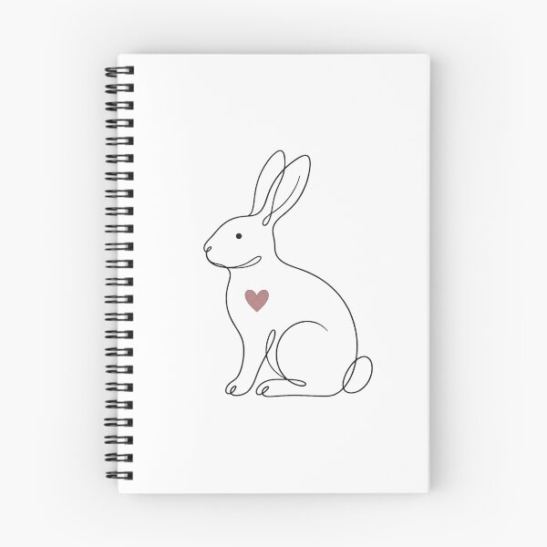 Item preview, Minimalist Line Art Rabbit Sticker – Simple Bunny designed and sold by ravikiran2195.