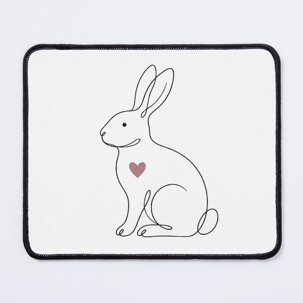 Item preview, Minimalist Line Art Rabbit Sticker – Simple Bunny designed and sold by ravikiran2195.