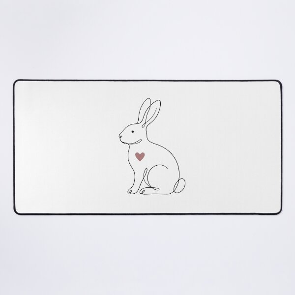 Item preview, Minimalist Line Art Rabbit Sticker – Simple Bunny designed and sold by ravikiran2195.