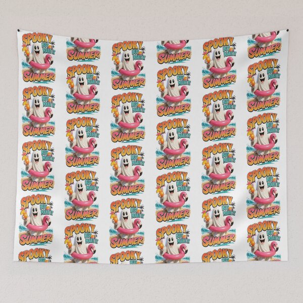 Item preview, Retro Summer Beach Ghost Sticker designed and sold by mo-carnival.