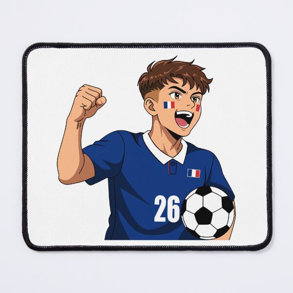 Item preview, France Soccer Player Victory Cheer Anime Boy designed and sold by Anne97s.