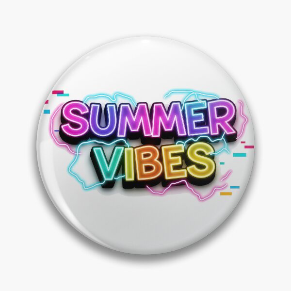 Item preview, Summer Vibes Neon Glitch Cyberpunk Retro Typography designed and sold by DigitalArtx-com.