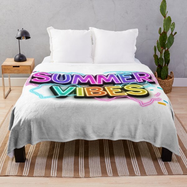 Item preview, Summer Vibes Neon Glitch Cyberpunk Retro Typography designed and sold by DigitalArtx-com.