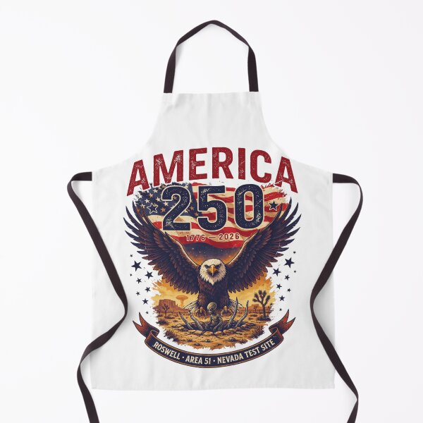 Item preview, America 250 Alien Area 51 Roswell Conspiracy Vintage Patriotic 1776-2026 Design v3 designed and sold by DarylWelsh2024.