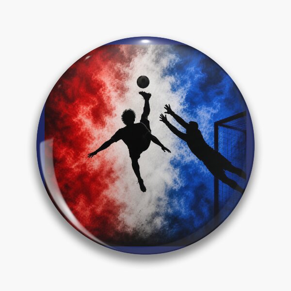 Item preview, France Football Bicycle Kick – Epic Soccer Silhouette designed and sold by digitalbob60.