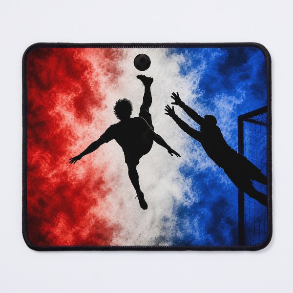 Item preview, France Football Bicycle Kick – Epic Soccer Silhouette designed and sold by digitalbob60.