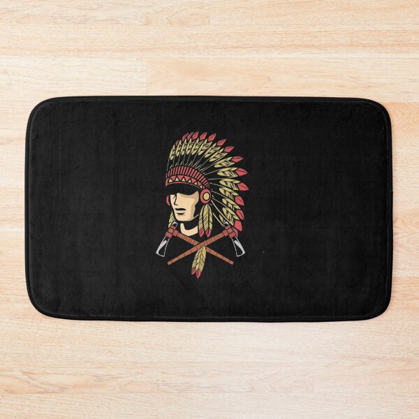 Item preview, Native American Chief Headdress Crossed Tomahawks Warrior designed and sold by Gbriel3.