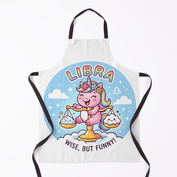 Item preview, Libra Wise But Funny Unicorn Kawaii Scales Zodiac Art designed and sold by Zodiac Celestial Art.