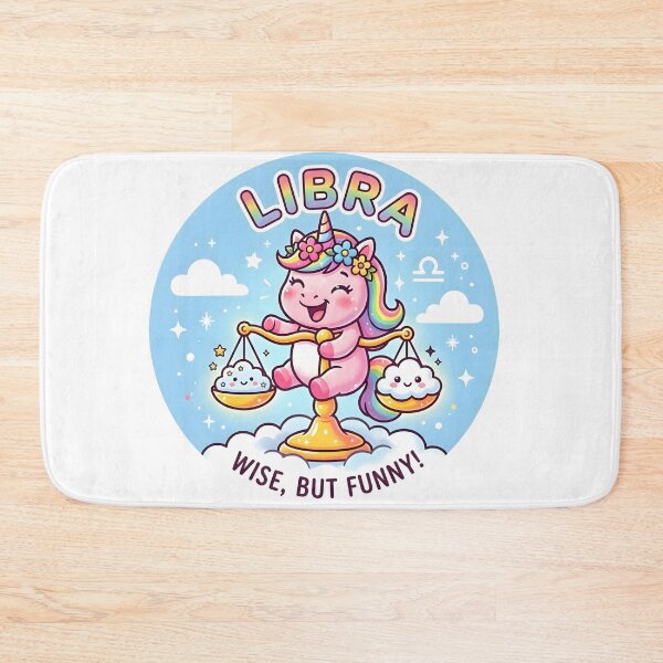 Item preview, Libra Wise But Funny Unicorn Kawaii Scales Zodiac Art designed and sold by Zodiac Celestial Art.
