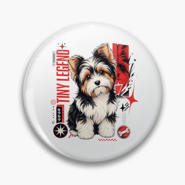 Item preview, Tiny Legend Biewer Yorkie Terrier Puppy designed and sold by AntiqueImages.