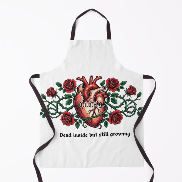 Item preview, Dead Inside But Still Growing - Anatomical Heart & Roses designed and sold by AcosDesign.