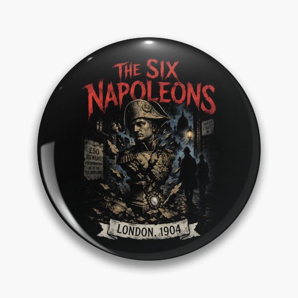 Item preview, Sherlock Holmes The Six Napoleons London 1904 Baker Street Noir Art designed and sold by Fenay Designs.