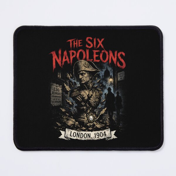 Item preview, Sherlock Holmes The Six Napoleons London 1904 Baker Street Noir Art designed and sold by Fenay Designs.