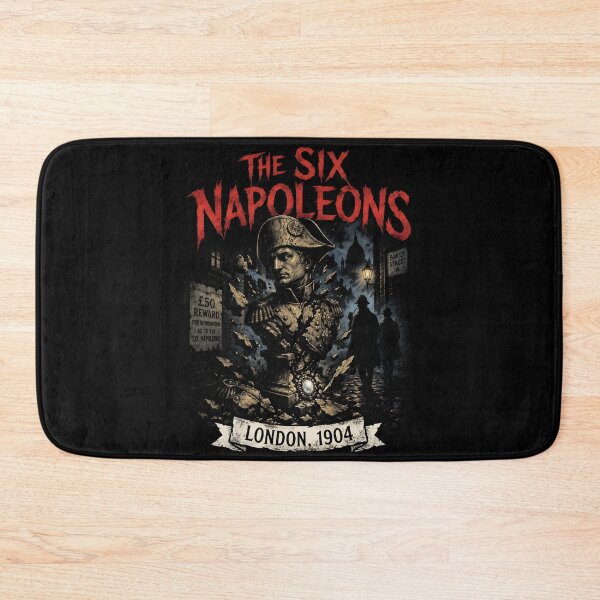 Item preview, Sherlock Holmes The Six Napoleons London 1904 Baker Street Noir Art designed and sold by Fenay Designs.