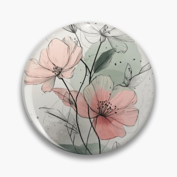Item preview, Delicate Watercolor Floral Botanical Art designed and sold by NNCollection.