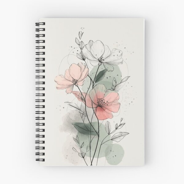 Item preview, Delicate Watercolor Floral Botanical Art designed and sold by NNCollection.