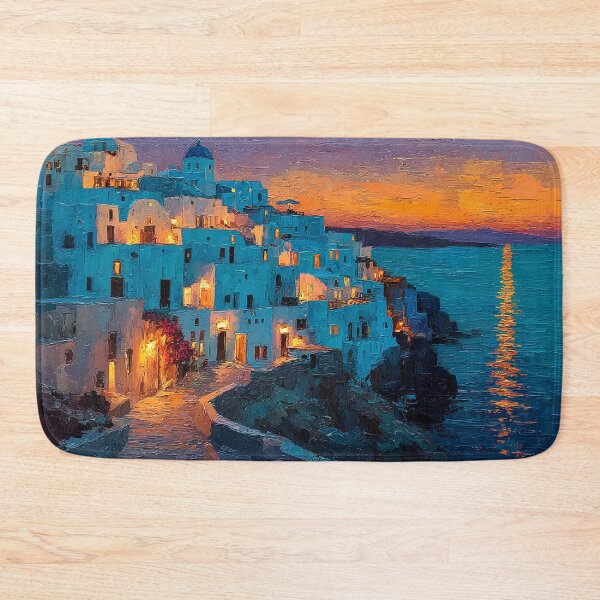 Item preview, Whitewashed Cliffside Santorini designed and sold by daila70.