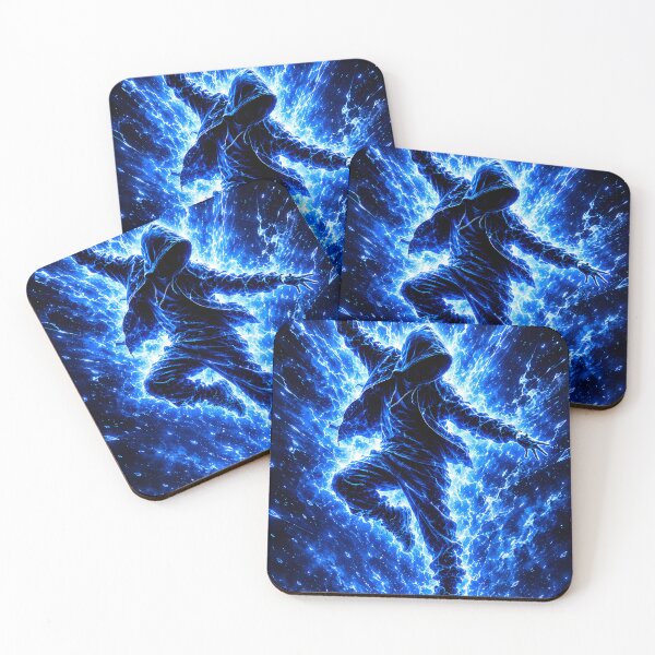 Item preview, Blue Energy Burst Dancer . Electric Motion Fantasy Art designed and sold by aminz4.