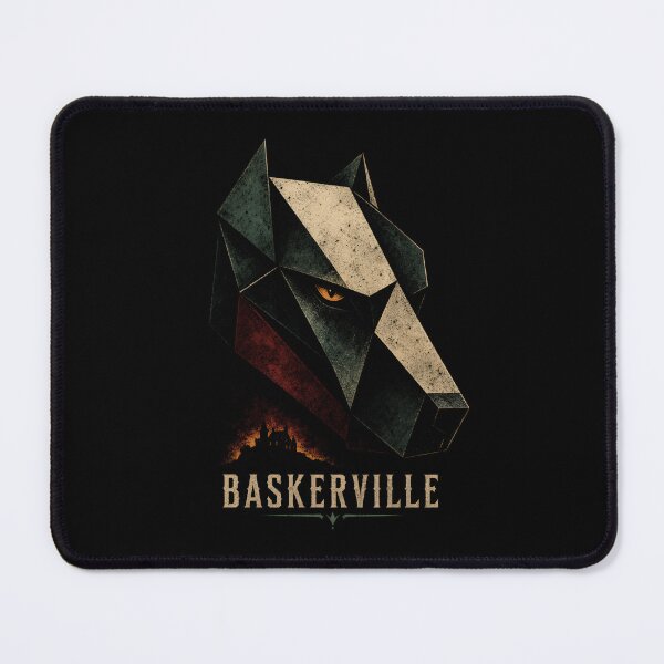 Item preview, Sherlock Holmes Baskerville Hound Geometric Modern Graphic Art designed and sold by Fenay Designs.