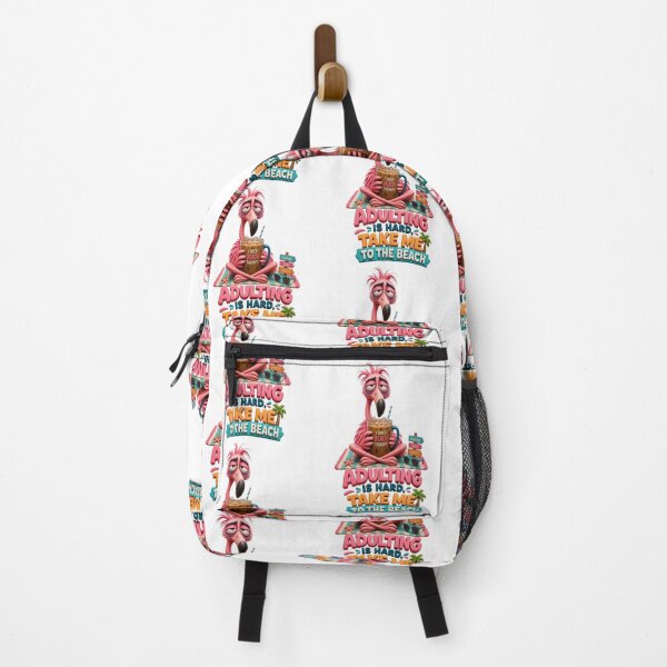 Item preview, 3D Exhausted Flamingo Beach Sticker designed and sold by mo-carnival.