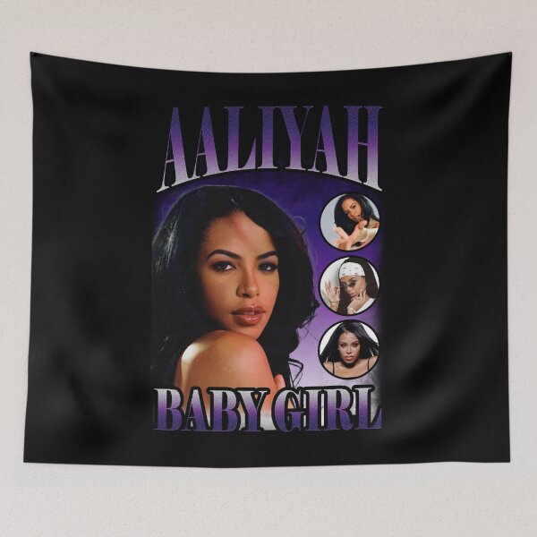 Aperçu de l'œuvre Aaliyah Baby Girl Purple Bootleg Vintage Classic créée et vendue par schatzmaraa.