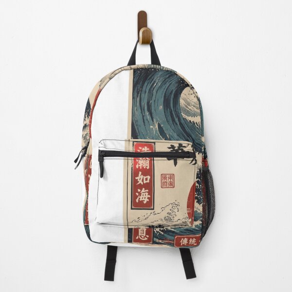 Item preview, Japanese Wave Art, Chinese Culture & Vintage Woodblock – Ancient Eastern Ocean Waves Red Sun Artwork. designed and sold by TialCorner.