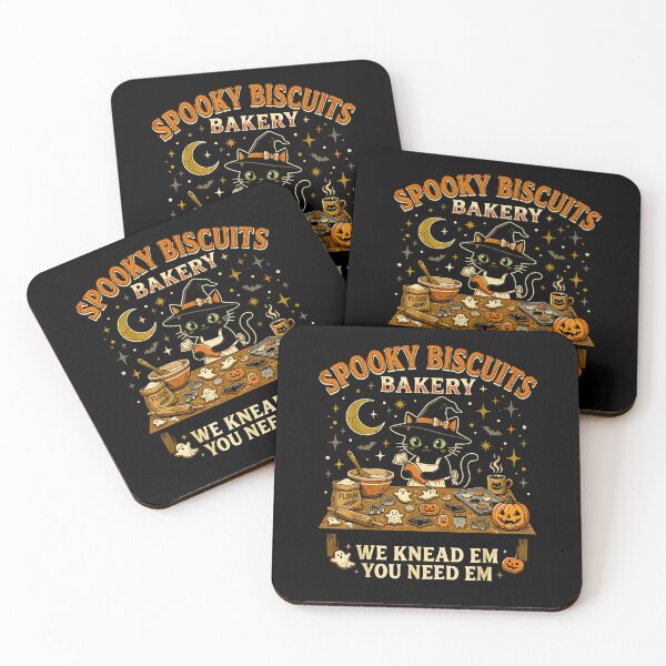 Item preview, Spooky Biscuits Bakery Cute Witch Cat Halloween Baking  designed and sold by Rahamkshop.
