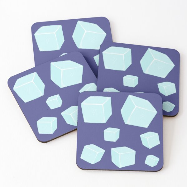 Item preview, Cute Light Blue Ice Cubes Set Drawing designed and sold by ubborn.