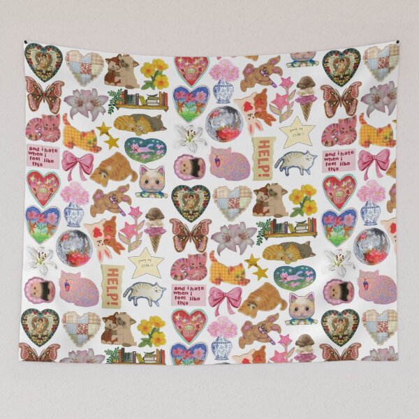 Item preview, cat stickers designed and sold by CatsCritterDesigns .