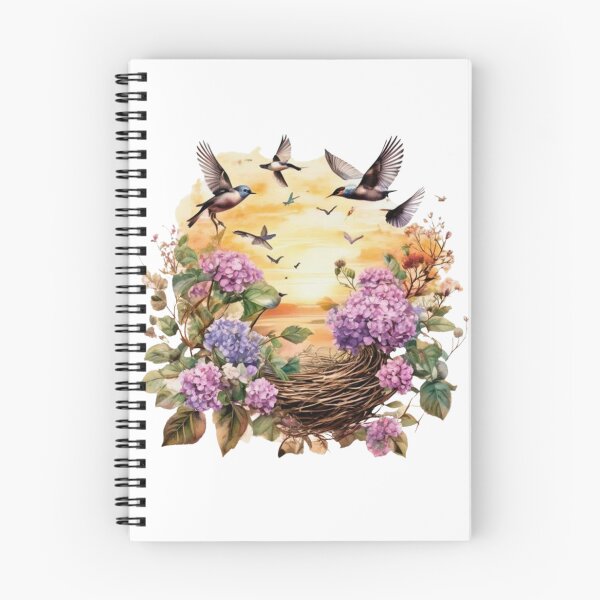 Item preview, Empty Nest Era Elegant Grandmillennial Floral Bird Art designed and sold by FitEnvy.