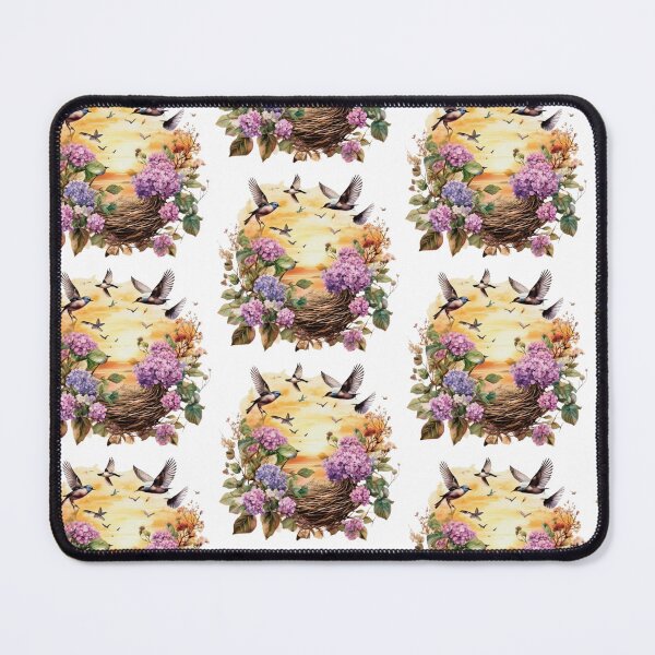Item preview, Empty Nest Era Elegant Grandmillennial Floral Bird Art designed and sold by FitEnvy.