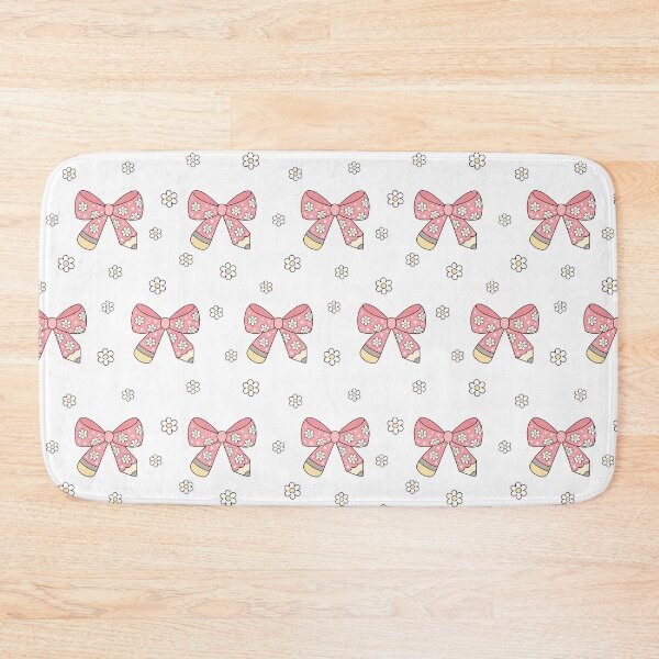 Item preview, Pink Coquette Pencil Bow - Groovy School Pattern designed and sold by Julza Art.