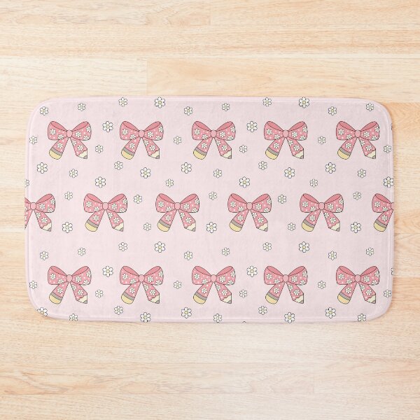 Item preview, Pink Coquette Pencil Bow - Groovy School Pattern designed and sold by Julza Art.