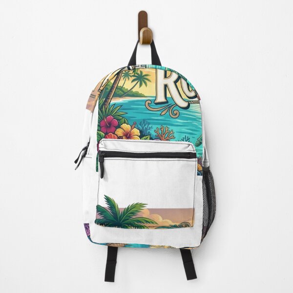 Item preview, Roatan Honduras Vintage Tropical Travel Illustration | Caribbean Island Design designed and sold by Mathias Yakubu Design.
