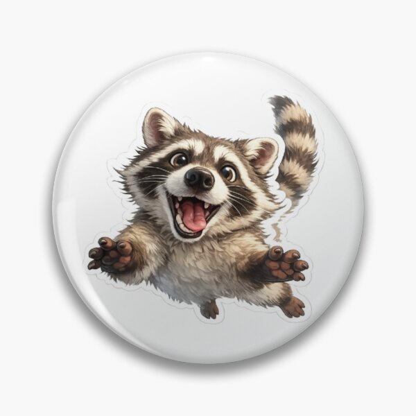 Item preview, Happy Raccoon Jumping For Joy designed and sold by Snurly.