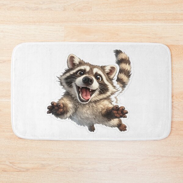 Item preview, Happy Raccoon Jumping For Joy designed and sold by Snurly.