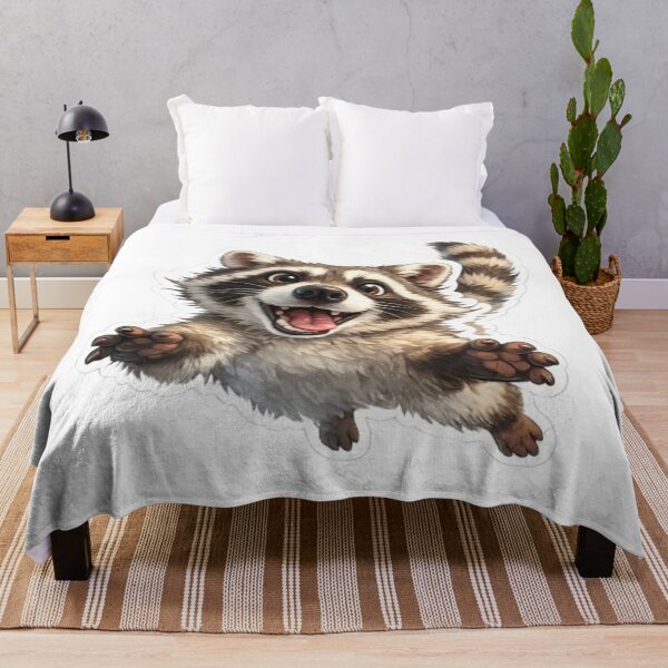 Item preview, Happy Raccoon Jumping For Joy designed and sold by Snurly.