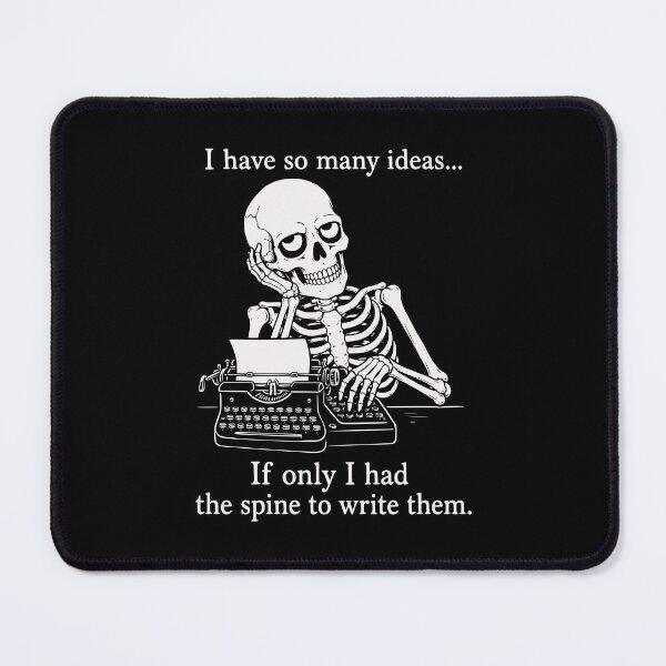 Item preview, Funny Writer Skeleton Typewriter Pun designed and sold by Imaginationbeyond.