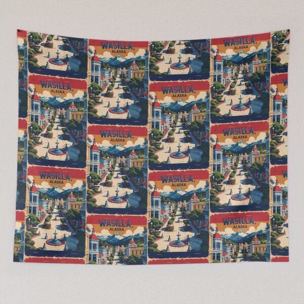 Item preview, Wasilla Alaska 1950s USA Vintage Travel Tourism designed and sold by TravelersGems.