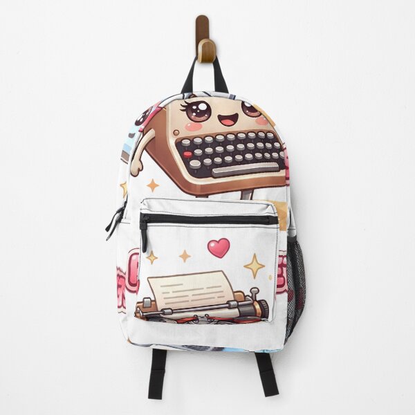 Item preview, Cute Vintage Typewriter and Laptop Best Friends Kawaii Art designed and sold by M.Store.