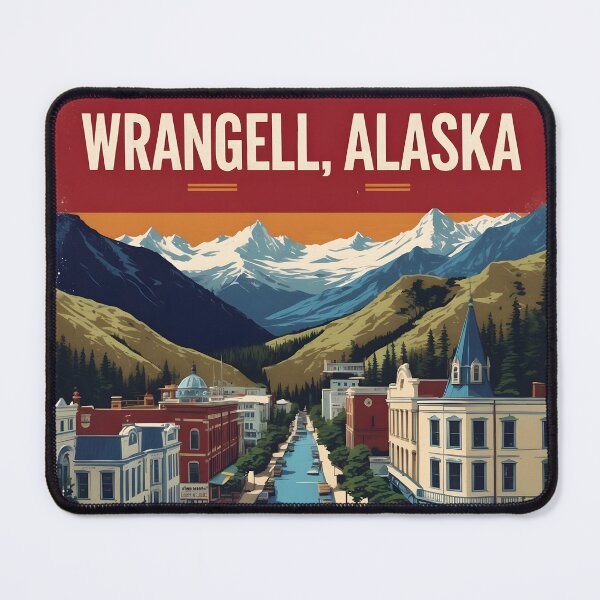 Item preview, Wrangell Alaska 1950s USA Vintage Travel Tourism designed and sold by TravelersGems.