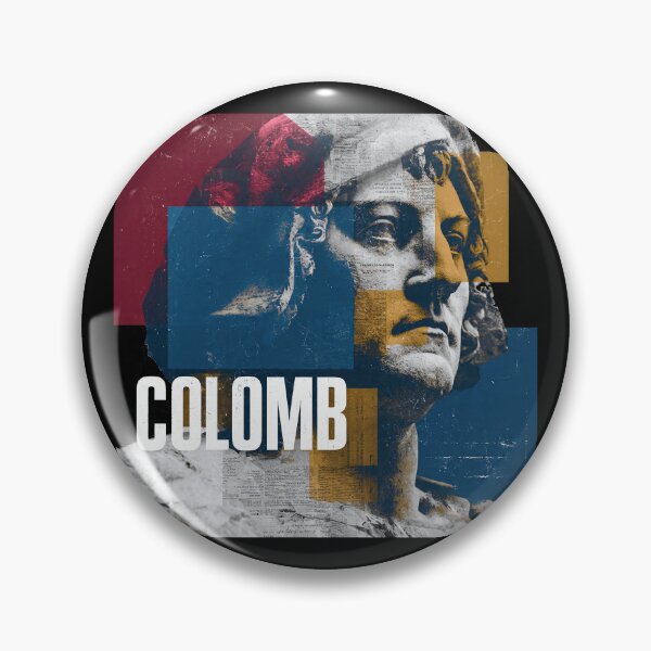 Item preview, Christopher Columbus Abstract Portrait - Vintage History Collage Art designed and sold by OzzFrequency.