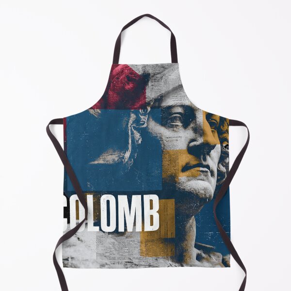 Item preview, Christopher Columbus Abstract Portrait - Vintage History Collage Art designed and sold by OzzFrequency.