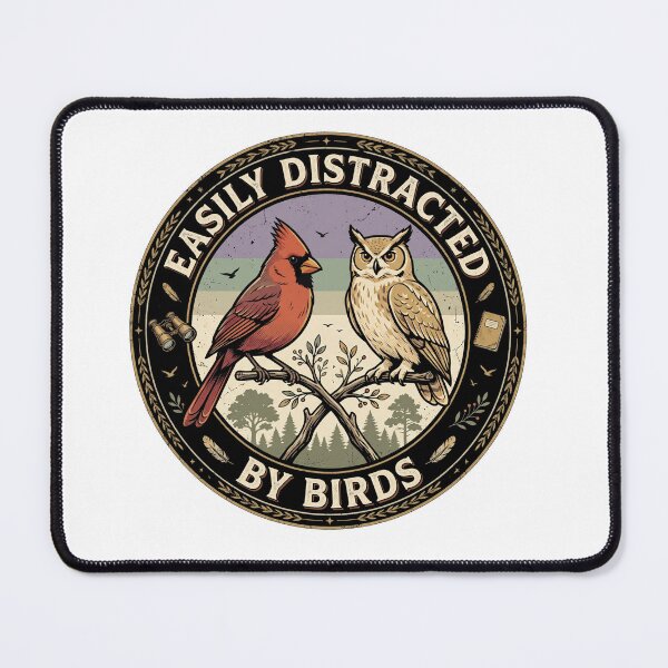 Item preview, Birdwatcher Easily Distracted Badge designed and sold by RheaRealm.