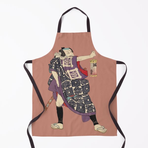 Item preview, ​Japanese Kabuki Actor - Modern Ukiyo-e Portrait - Japandi, Dusty Rose designed and sold by Black Swallow.