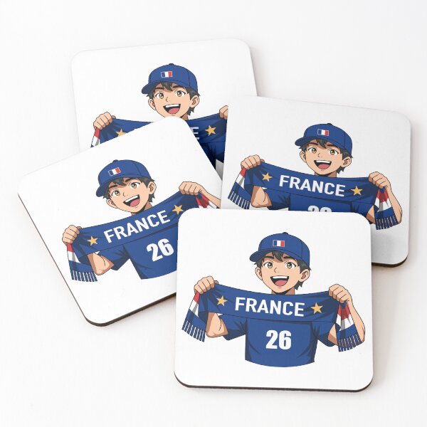 Item preview, France Supporter Scarf Cheering Anime Boy designed and sold by Anne97s.