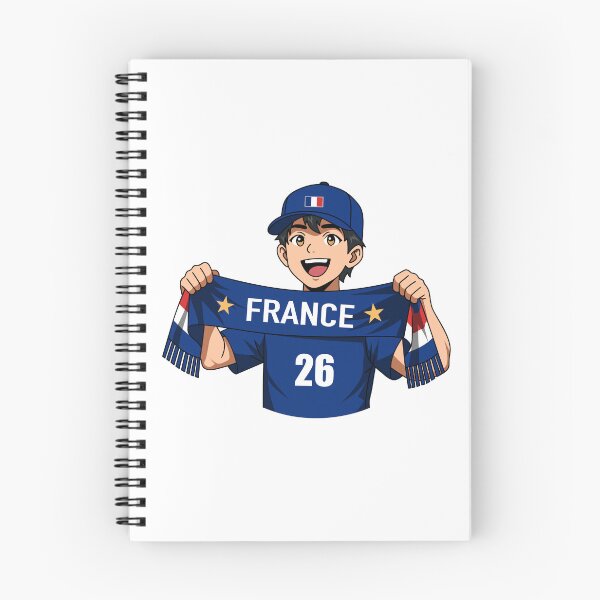 Item preview, France Supporter Scarf Cheering Anime Boy designed and sold by Anne97s.