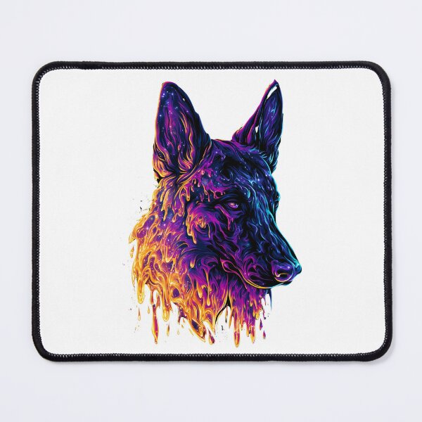 Item preview, Cosmic German Shepherd Psychedelic Lava Dog designed and sold by GrafikShoper.