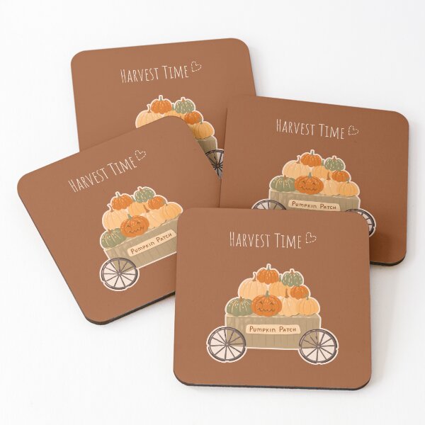 Item preview, Harvest time. Cute Fall Postcard with Pumpkins.  designed and sold by creativecornr.