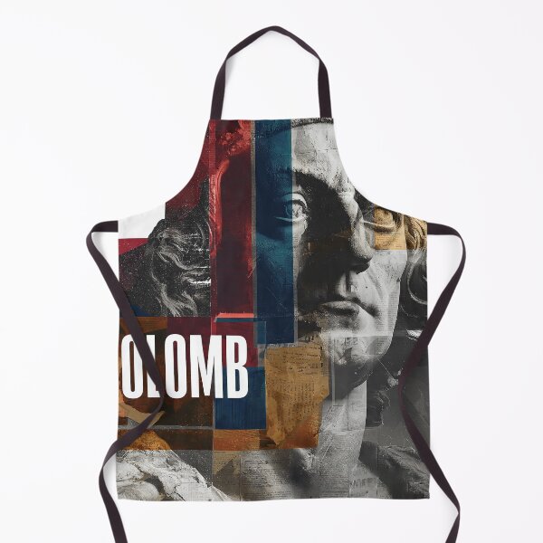 Item preview, Christopher Columbus Abstract Portrait - Vintage History Collage Art designed and sold by OzzFrequency.